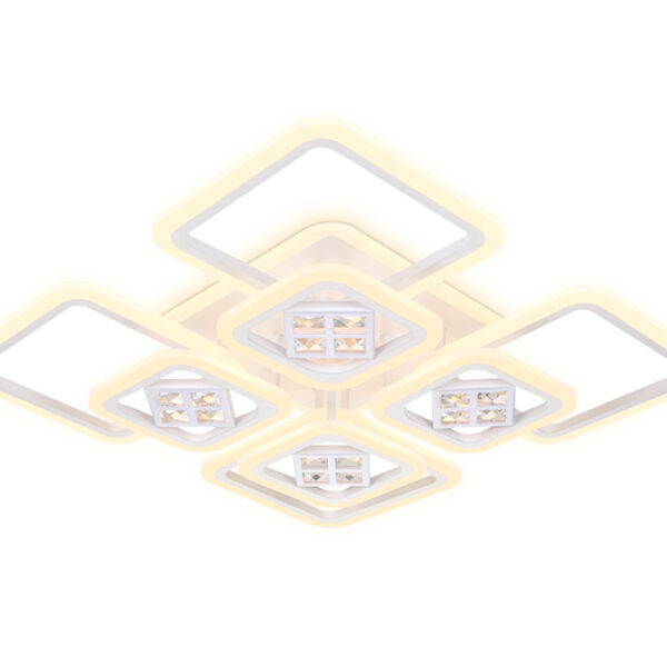 FA289/4+4 WH белый 176W 820*820*120 (ПДУ РАДИО 2.4G)