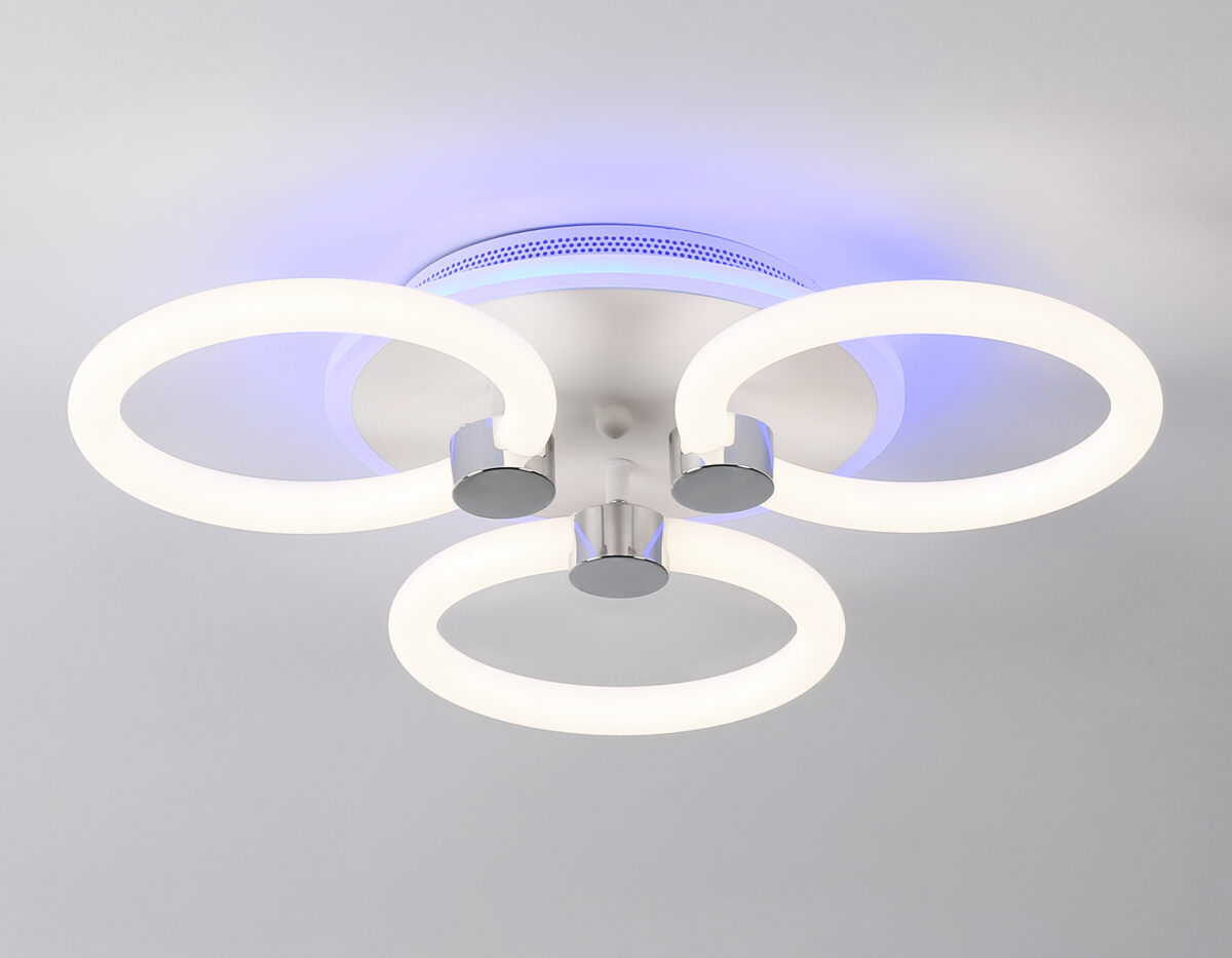 FA3838/3 WH белый 42W 3000K-6400K+RGB D458*80 (ПДУ РАДИО 2.4G) — изображение 4