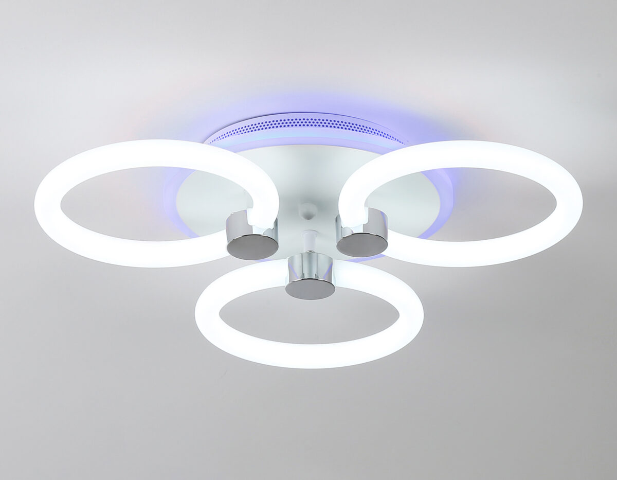 FA3838/3 WH белый 42W 3000K-6400K+RGB D458*80 (ПДУ РАДИО 2.4G) — изображение 6