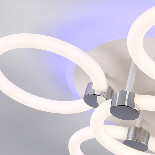 FA3841/4+1 WH белый 70W 3000K-6400K+RGB D538*115 (ПДУ РАДИО 2.4G)