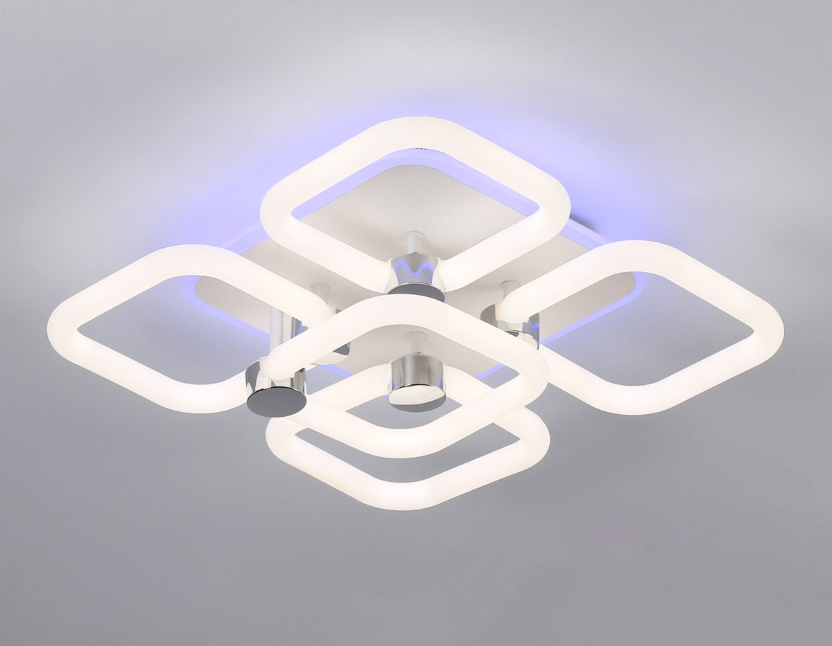 FA3861/4+1 WH белый 70W 3000K-6400K+RGB 400*400*115 (ПДУ РАДИО 2.4G) — изображение 2