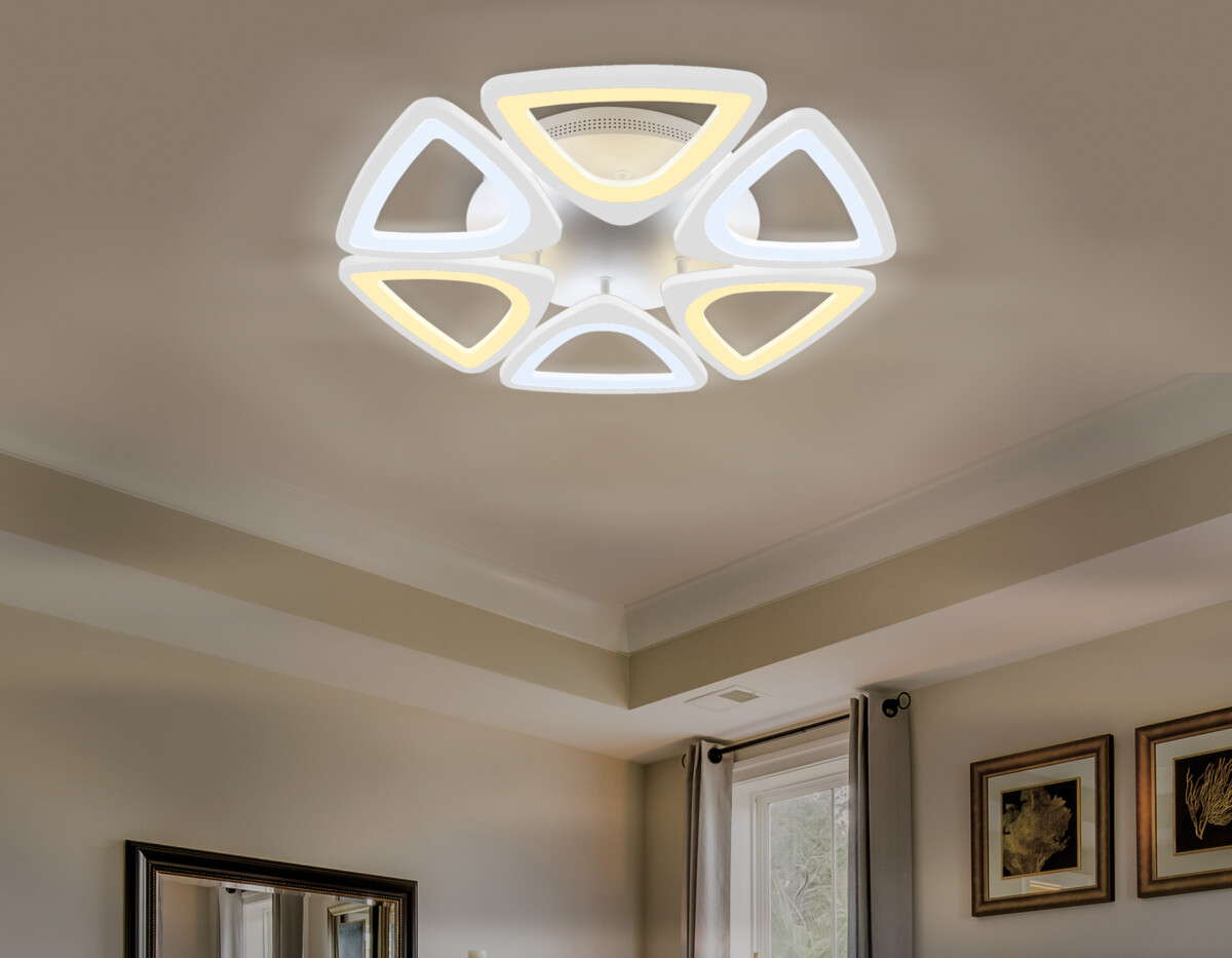 FA4494_Inside FA4494/6 WH белый 4200K/3000K+6400K/6400K+3000K 84W D450*80 (ПДУ ИК) — изображение 1