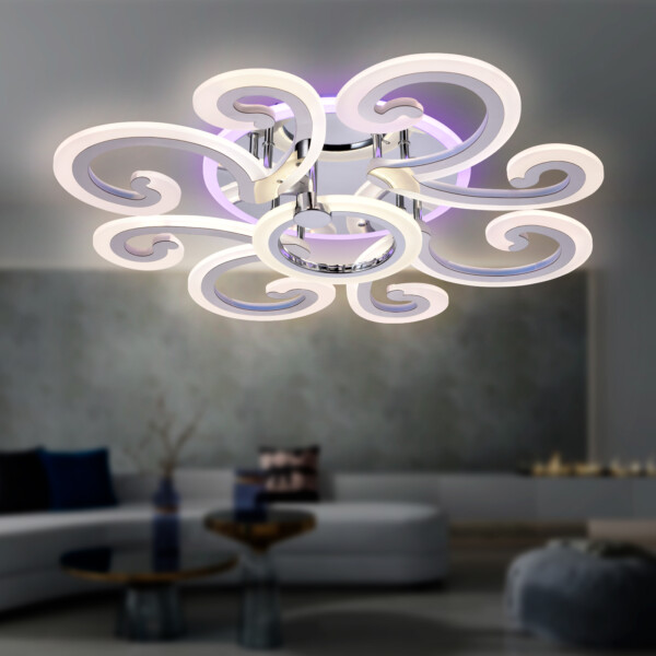 FA5146/8+1 CH хром 112W D620*130 (ПДУ РАДИО 2.4G)