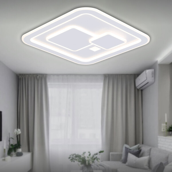 FA7712 WH белый 3000K-6400K 99W 480*480*60 (ПДУ РАДИО 2.4G)