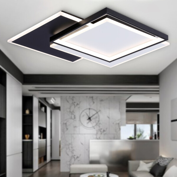 FA7723 WH/BK белый/черный 3000K-6400K 82W 500*500*70 (ПДУ РАДИО 2.4G)