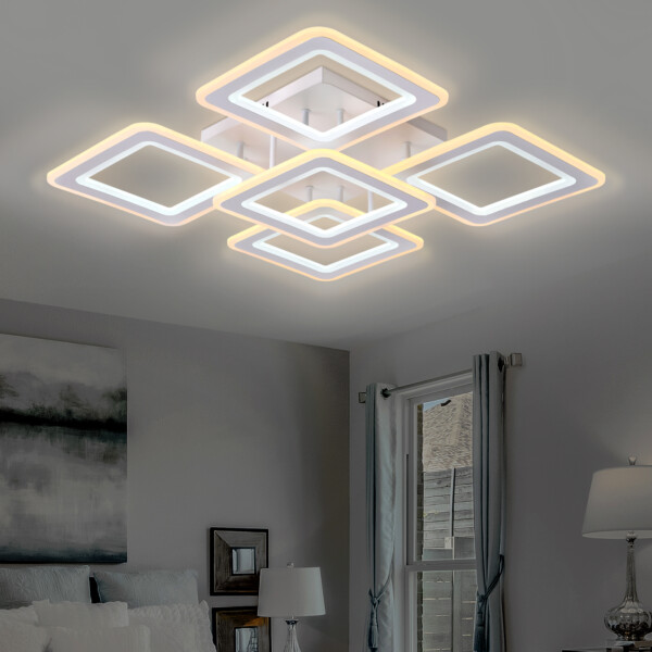 FA866/4+1 WH белый 218W 3000K-6400K 820*820*120 (ПДУ РАДИО 2.4G)