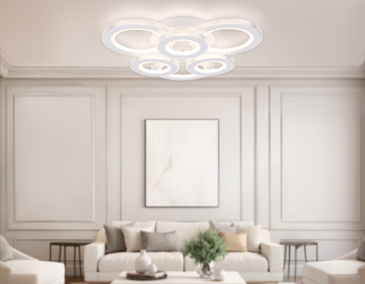 FA8872/3+3 WH белый 3000K-6400K 63W 550*510*125 (ПДУ ИК) — изображение 7