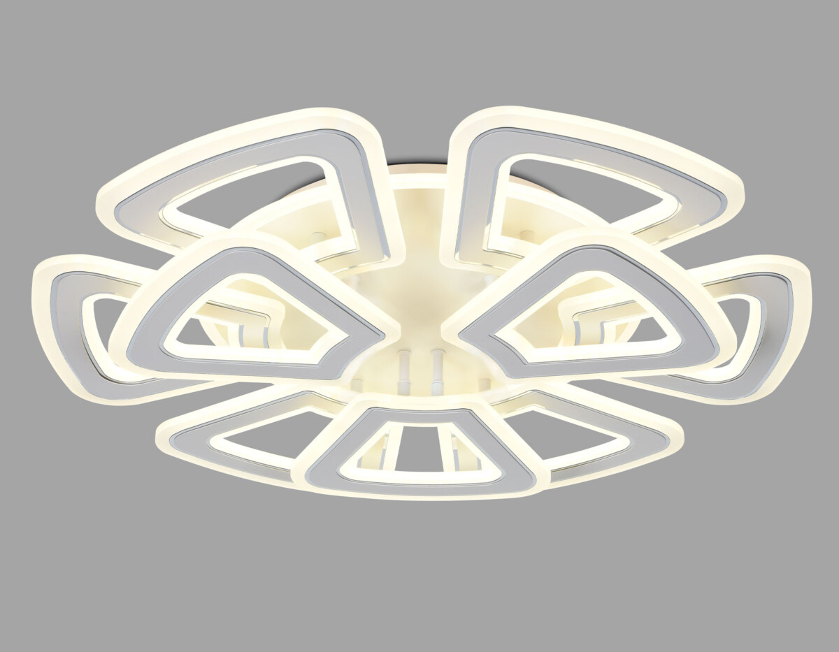 FA8892/6+3 WH/CH белый/хром 210W 3000K/4200K/6400K 650*640*130 (ПДУ РАДИО 2.4G) — изображение 1