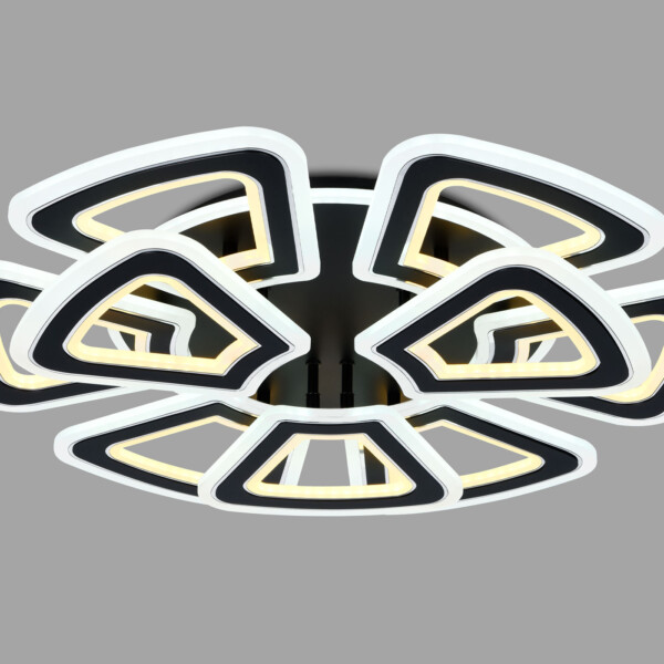 FA8893/6+3 BK/CH черный/хром 210W 3000K/4200K/6400K 650*640*130 (ПДУ РАДИО 2.4G)