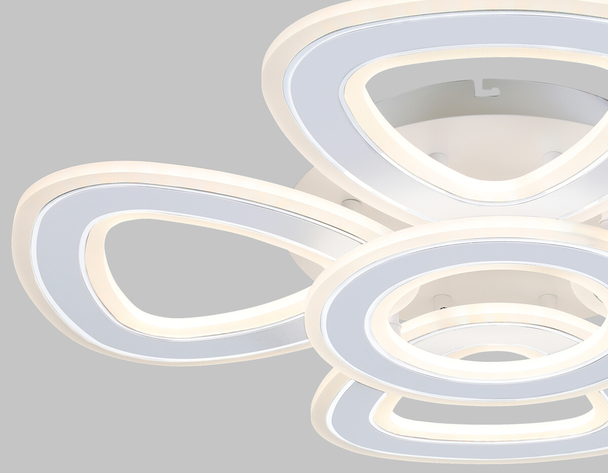 FA8925/4+1 WH/CH белый/хром 163W 3000K-6400K 590*590*120 (ПДУ РАДИО 2.4G) — изображение 2