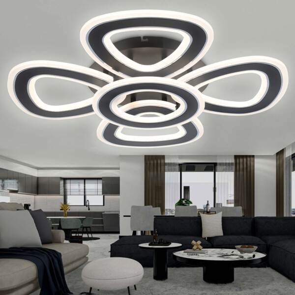 FA8926/4+1 BK/CH черный/хром 163W 3000K-6400K 590*590*120 (ПДУ РАДИО 2.4G)