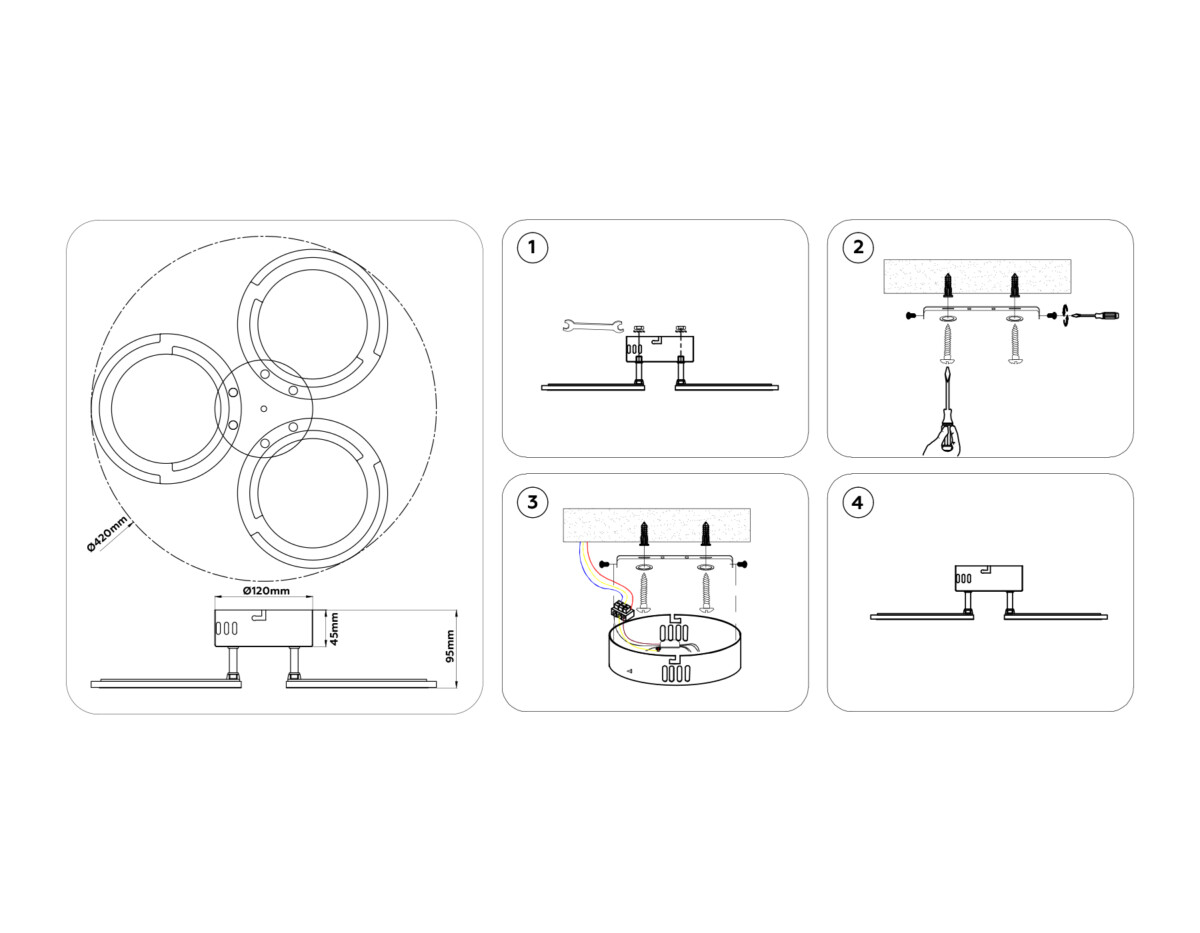 FA8942/3 WH белый 32W 3000-6000K D420*95 (ПДУ ИК) — изображение 7
