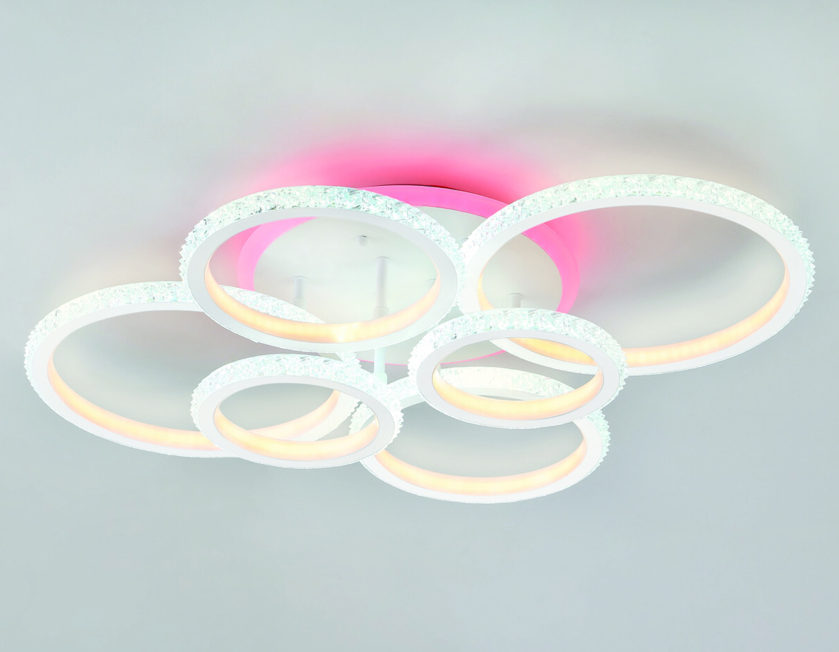 FA9528/2+2+2 WH белый 160W 6400K/3000K+RGB 720*540*140 (ПДУ РАДИО 2.4G) — изображение 9