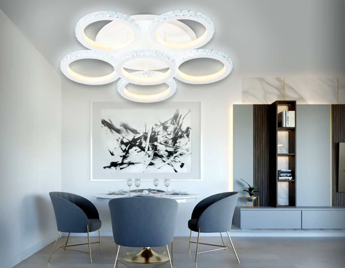 FA9531/5+1 WH белый 120W 6400K/3000K D520*110 (ПДУ РАДИО 2.4G) — изображение 2