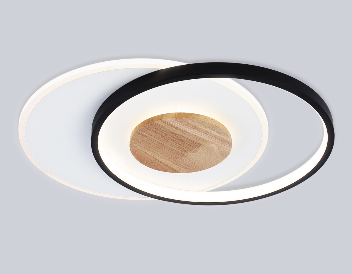 FL4789 WH/BK/WD белый/черный/дерево 54W 3000-6000K 460*365*45 (без ПДУ) — изображение 3