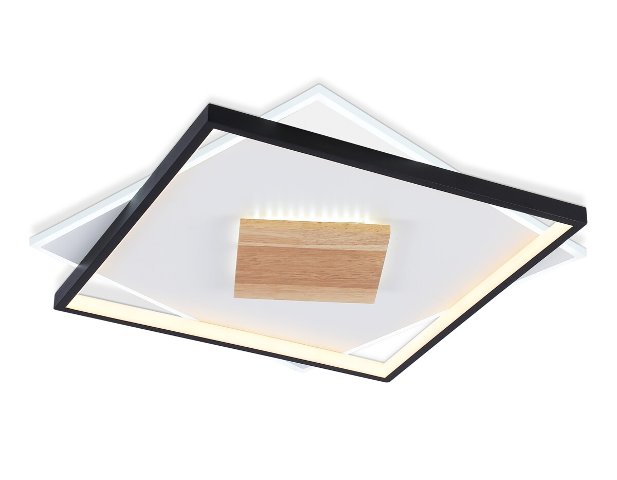 FL4791 WH/BK/WD белый/черный/дерево 77W 3000-6000K 515*515*50 (без ПДУ) — изображение 8