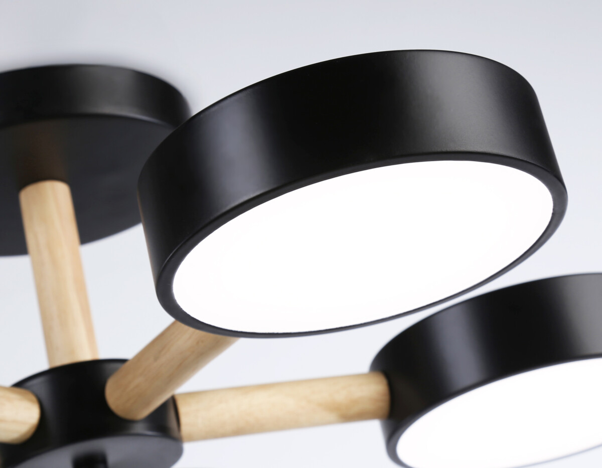 FL4828/5 BK черный 3000K-6400K 65W D580*160 (ПДУ ИК) — изображение 1