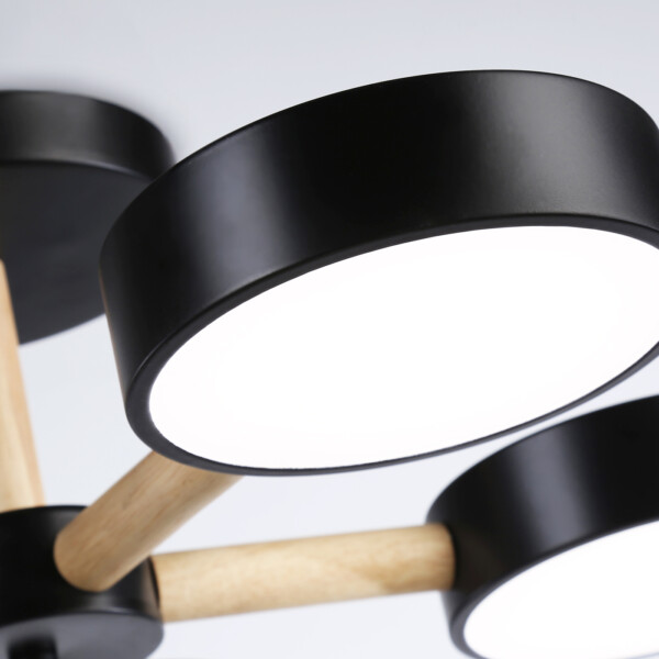 FL4828/5 BK черный 3000K-6400K 65W D580*160 (ПДУ ИК)