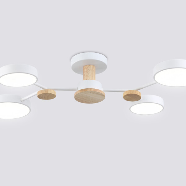 FL4858/4 WH/WD белый/дерево 60W 3000-6000K 700*400*120 (без ПДУ)