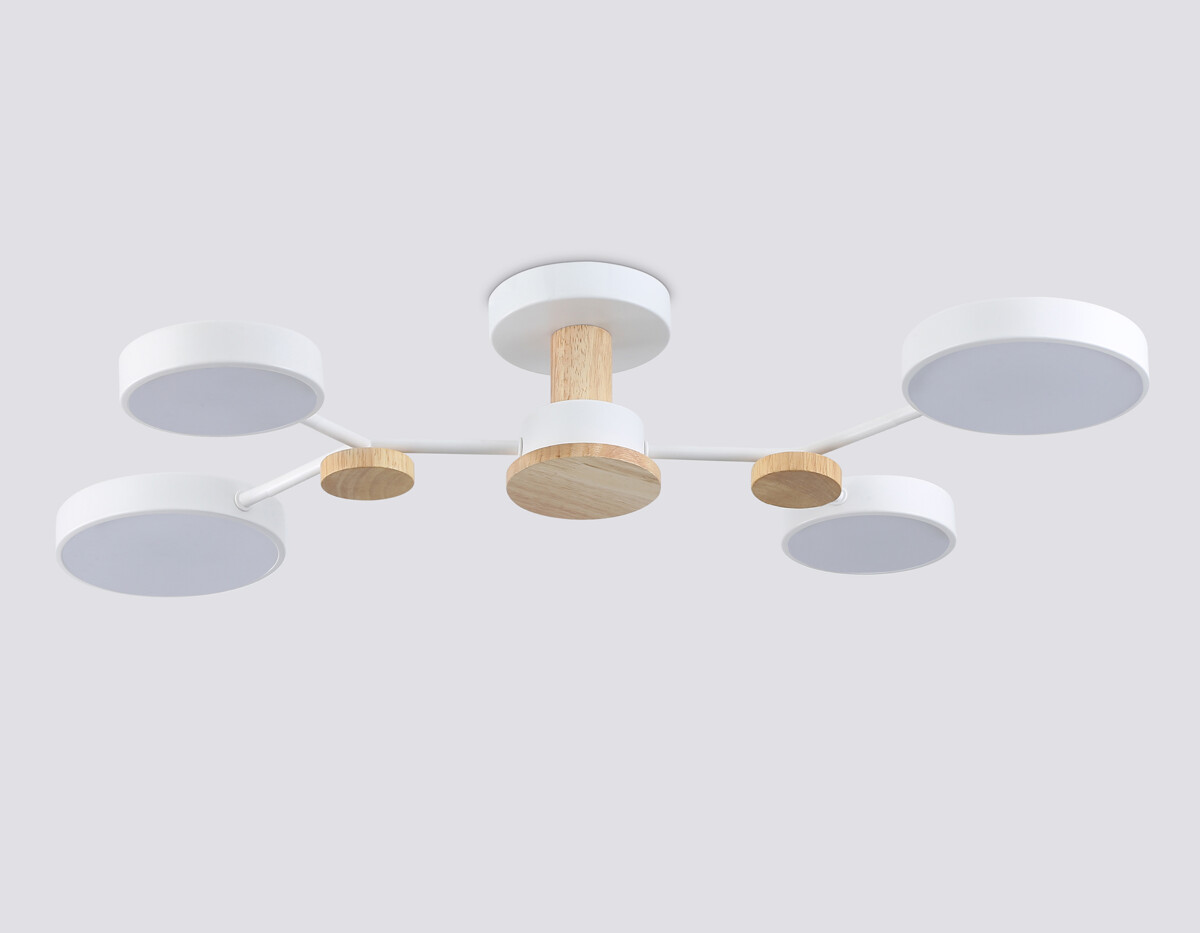 FL4858/4 WH/WD белый/дерево 60W 3000-6000K 700*400*120 (без ПДУ) — изображение 4