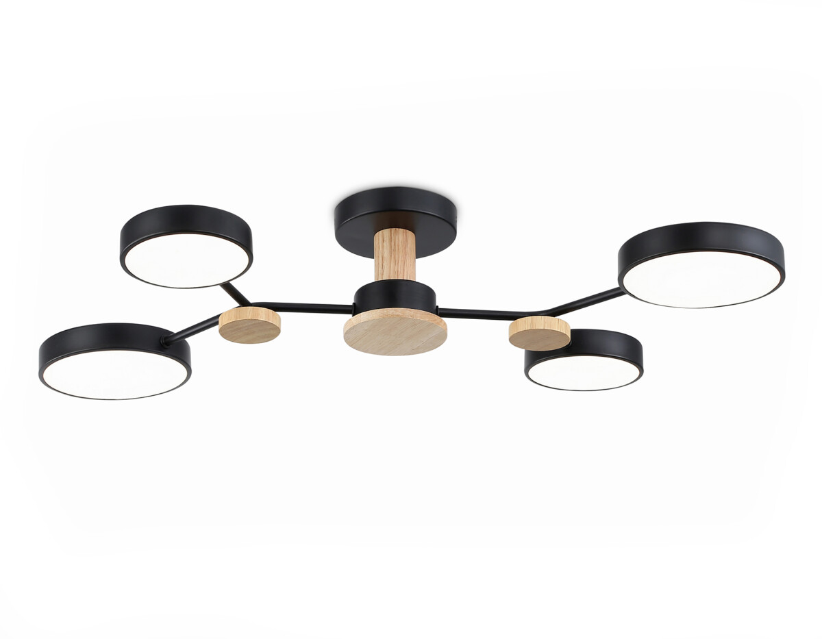 FL4860/4 BK/WD черный/дерево 60W 3000-6000K 700*400*120 (без ПДУ) — изображение 9