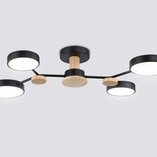 FL4860/4 BK/WD черный/дерево 60W 3000-6000K 700*400*120 (без ПДУ)