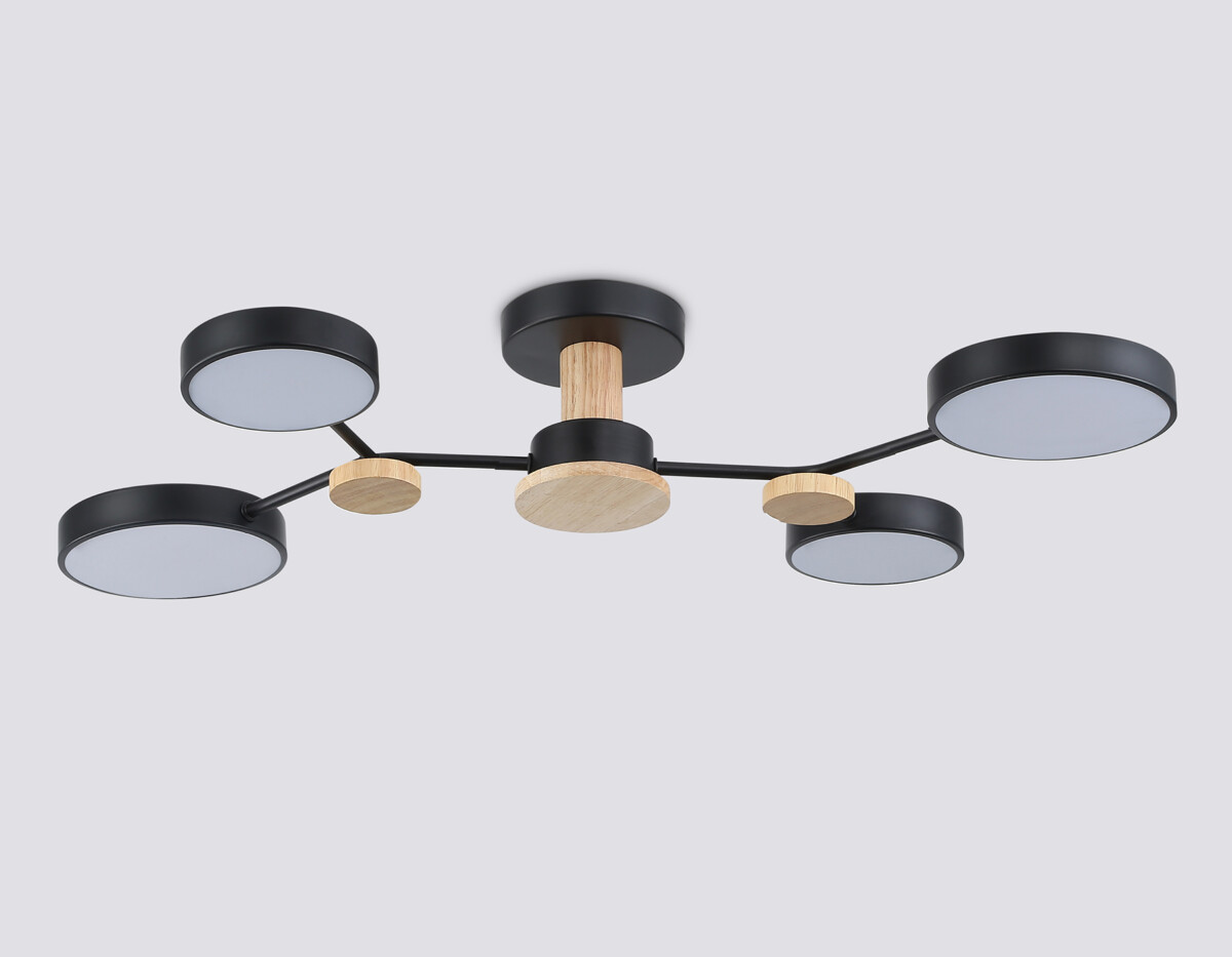 FL4860/4 BK/WD черный/дерево 60W 3000-6000K 700*400*120 (без ПДУ) — изображение 4