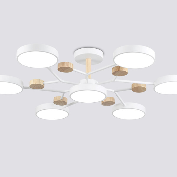 FL4864/7 WH/WD белый/дерево 126W 3000-6000K D830*190 (без ПДУ)