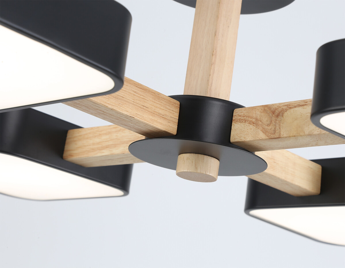 FL4880/4 BK/WD черный/дерево 72W 3000-6000K D610*160 (без ПДУ) — изображение 5