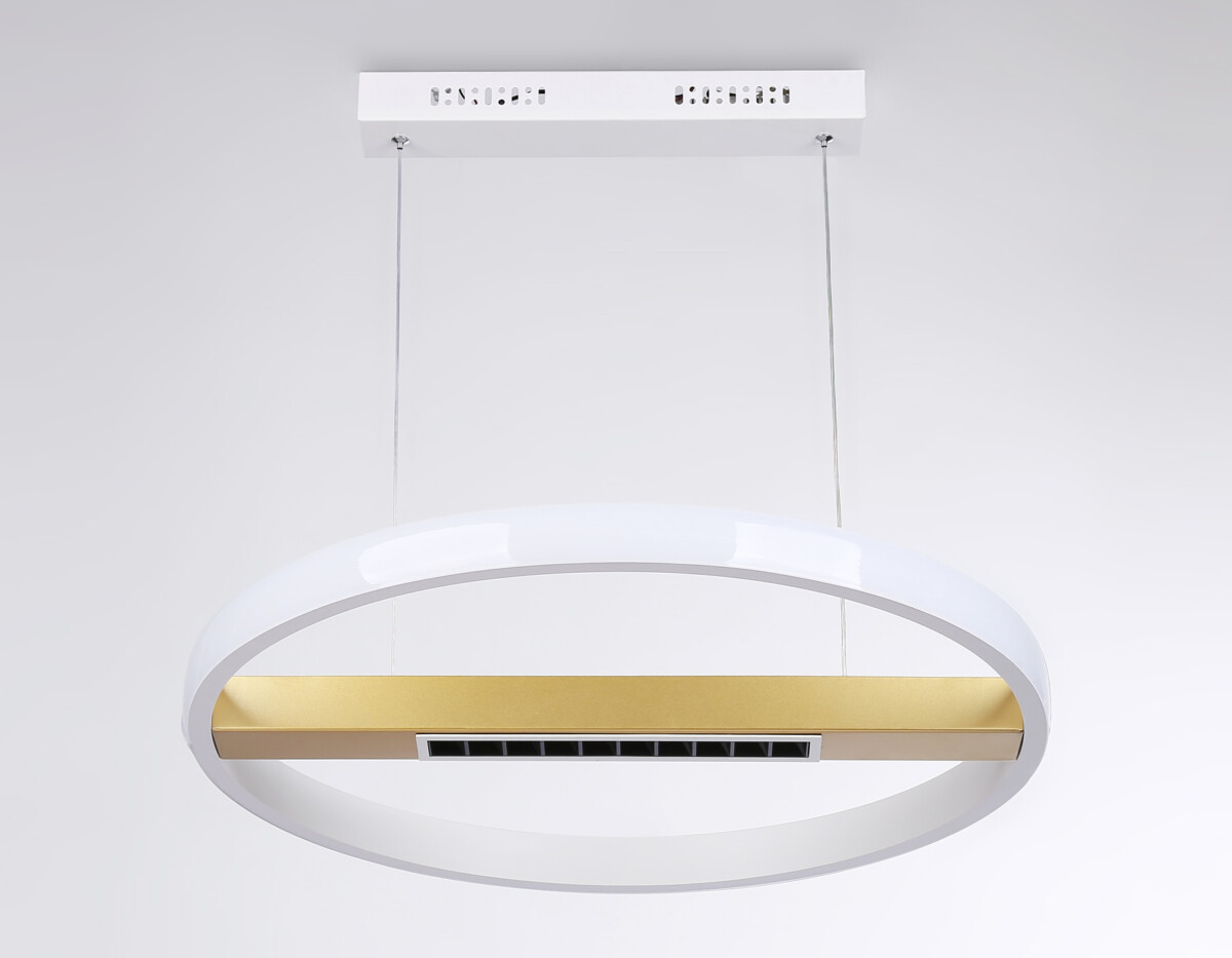 FL51488 WH/GD белый/золото 62W 3000K-6400K D600*1000 (ПДУ ИК) — изображение 3