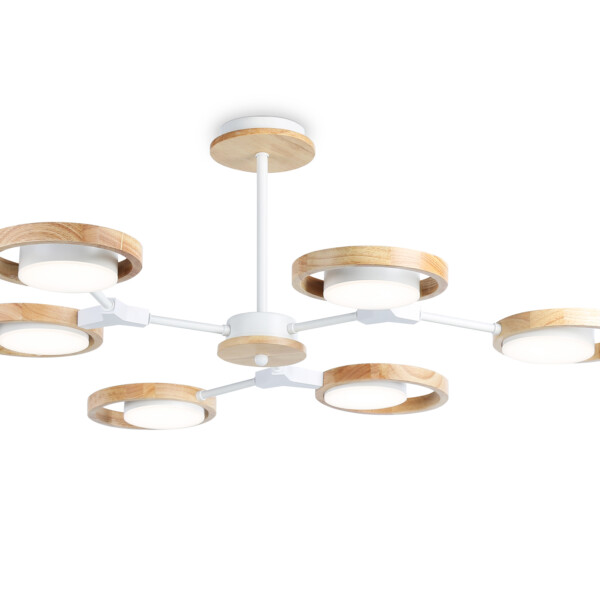 FL51615/6 WH/LW белый/светлое дерево 3000K/4200K/6400K 42W D825*285 (Без ПДУ)