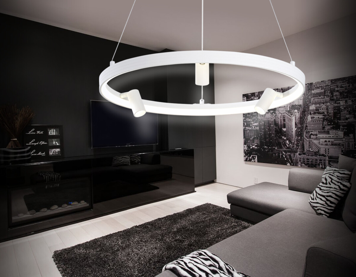 FL5281/1+3 WH белый 50W 3000K/4200K/6400K+4200K D500*1200 (ПДУ ИК) — изображение 2