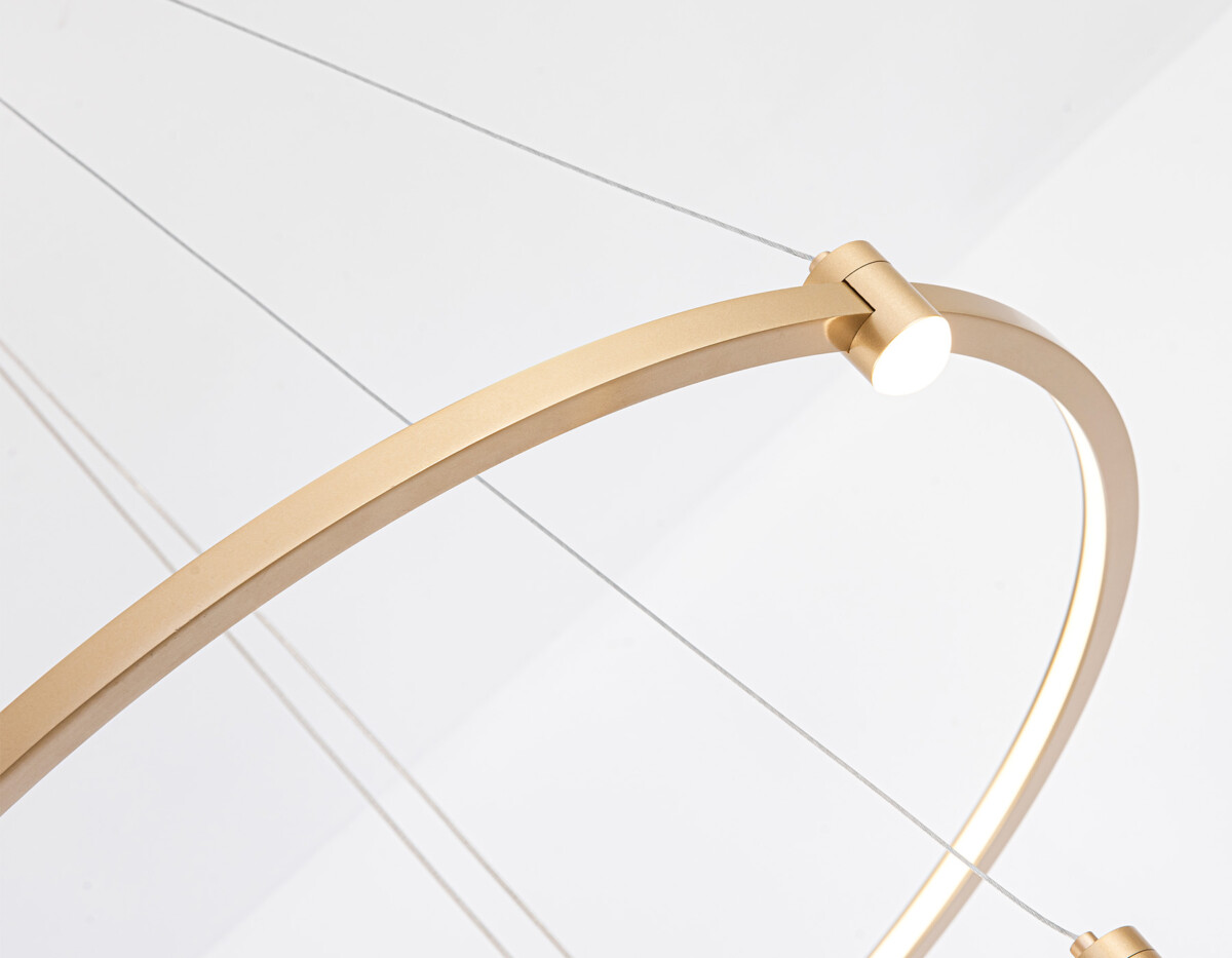 FL5508/2+6 GD золото 45W 3000K/4200K/6400K D600/400*1300 (без ПДУ) — изображение 2