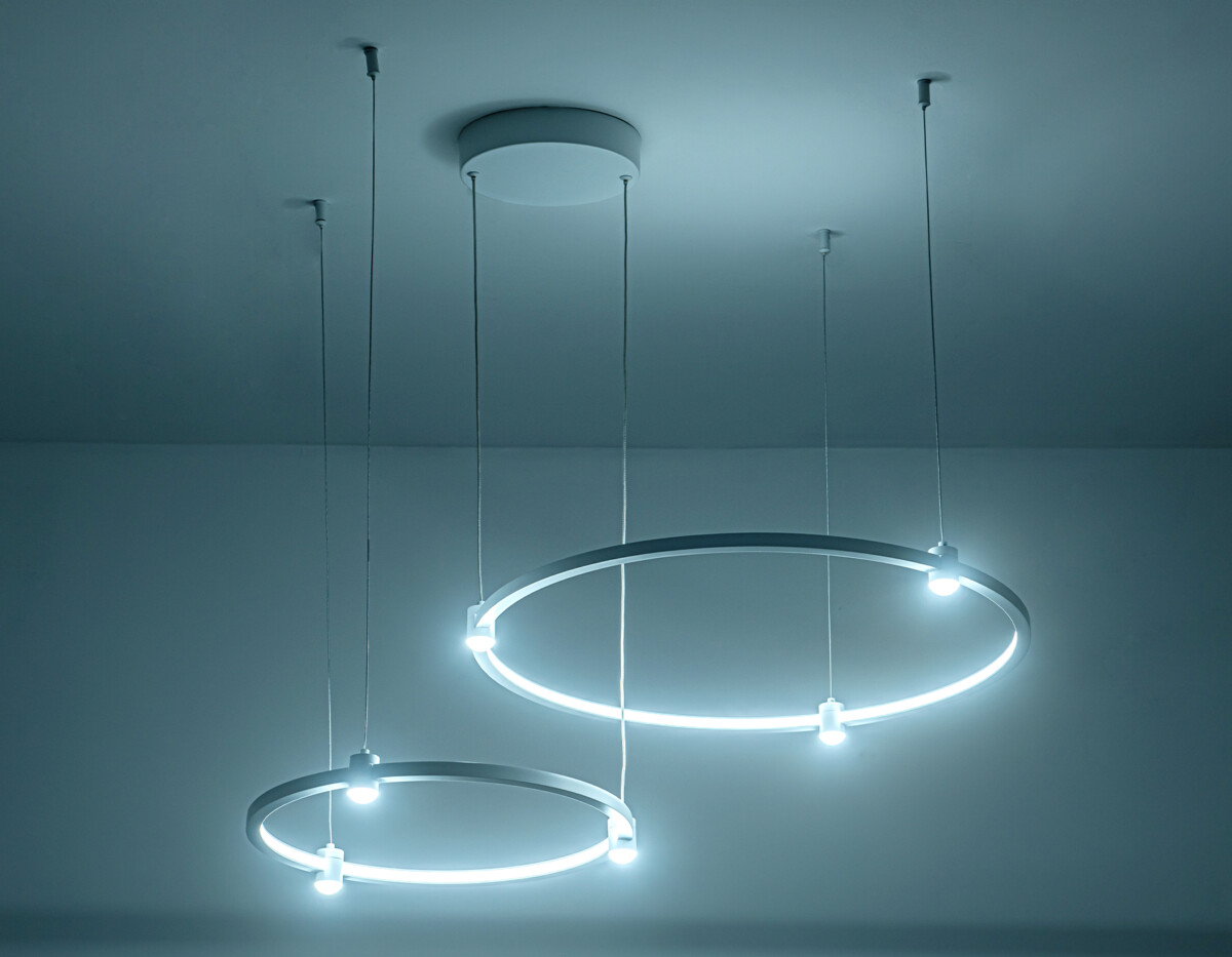 FL5521/2+6 WH белый 45W 3000K/4200K/6400K D600/400*1300 (без ПДУ) — изображение 7