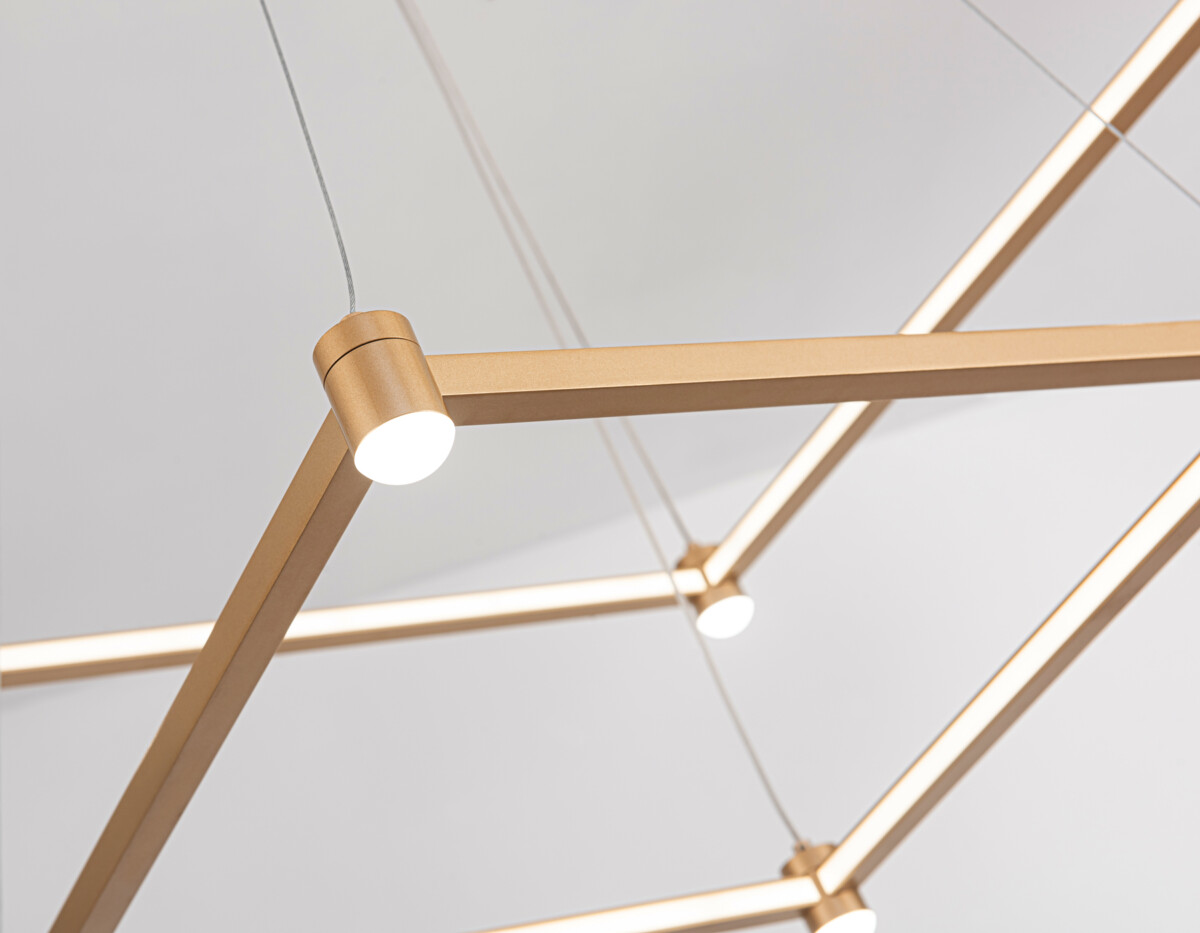 FL5599/2+8 GD золотой 60W 3000K/4200K/6400K 600*600*1300 (без ПДУ) — изображение 1