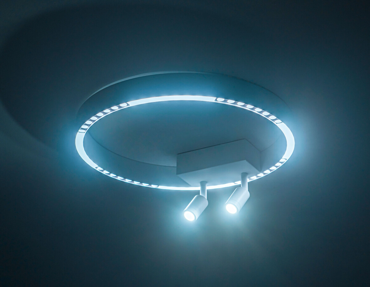 FL5805/1+2 WH белый 25W 3000K/4200K/6400K D400*95 (без ПДУ) — изображение 4