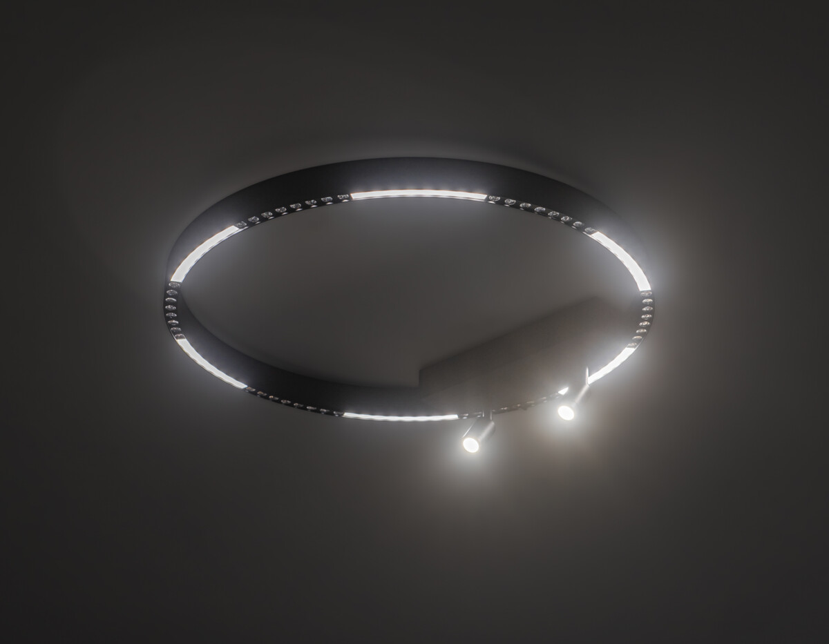 FL5808/1+2 BK черный 40W 3000K/4200K/6400K D600*95 (без ПДУ) — изображение 5