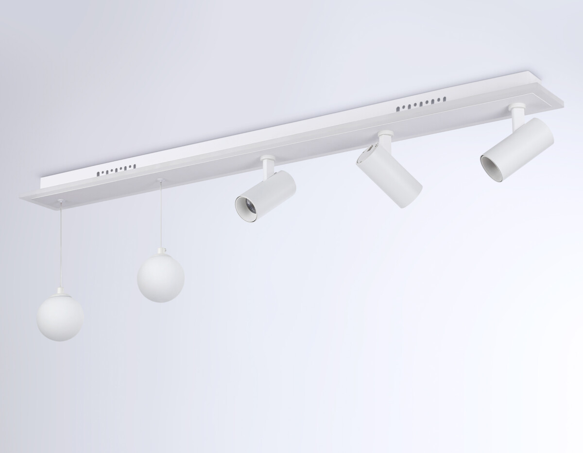 FL66201/1+5 WH белый 67W 3000K-6400K+G9/2 1000*100*400 (ПДУ ИК) — изображение 5