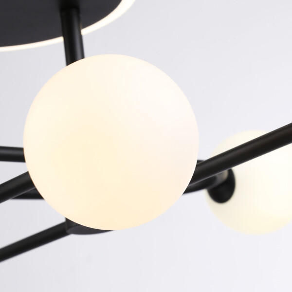 FL66232/6 BK черный 48W 3000K-6400K+G9/4 880*880*240 (ПДУ ИК)