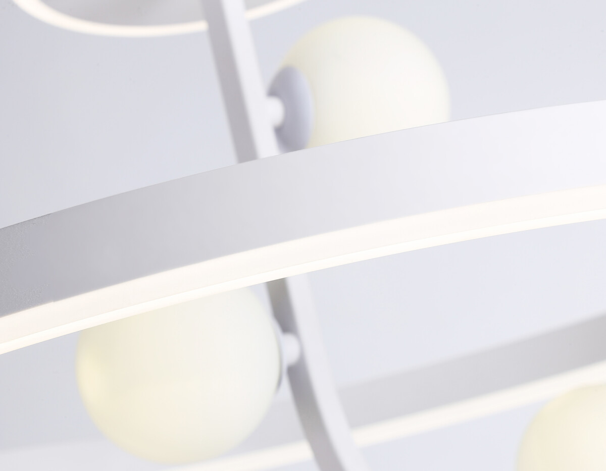 FL66261_macro1 FL66261/1+3 WH белый 56W 3000K-6400K+G9/3 D500*358 (ПДУ ИК) — изображение 1