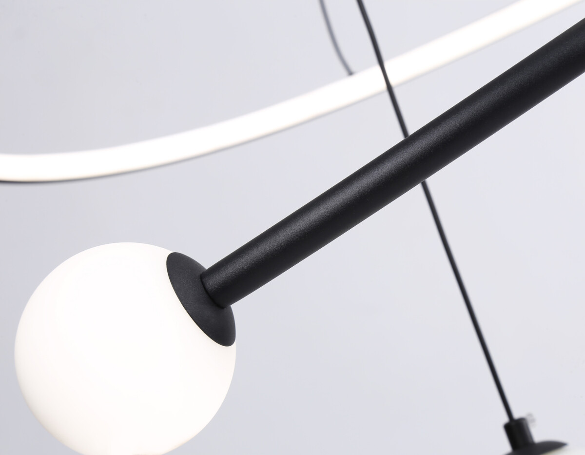 FL66303 BK черный 39W 3000K-6400K+G9 D500*1200 (ПДУ ИК) — изображение 1