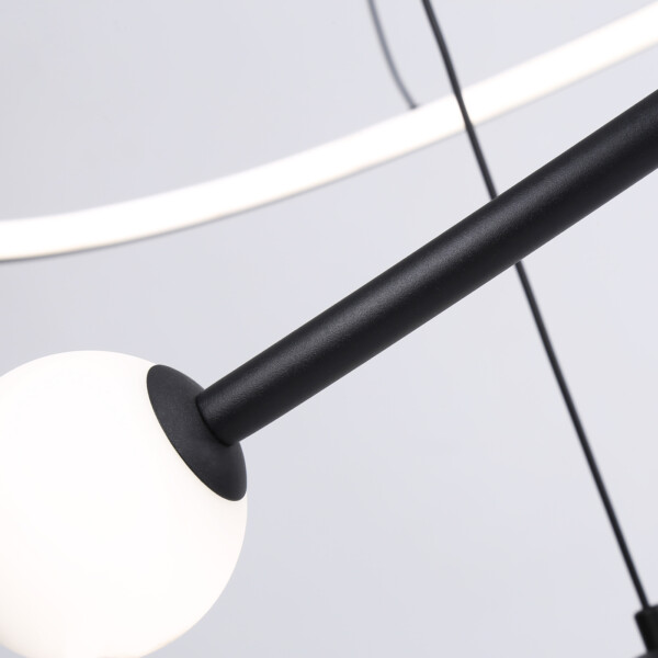 FL66303 BK черный 39W 3000K-6400K+G9 D500*1200 (ПДУ ИК)