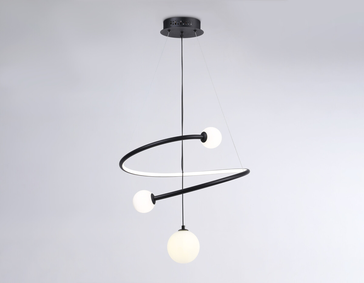 FL66303 BK черный 39W 3000K-6400K+G9 D500*1200 (ПДУ ИК) — изображение 5