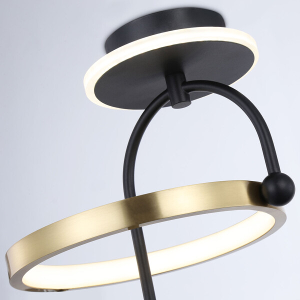 FL66424 BK/GD черный/золото 3000K/4200K/6400K 15W 240*220*347.7 (Без ПДУ)