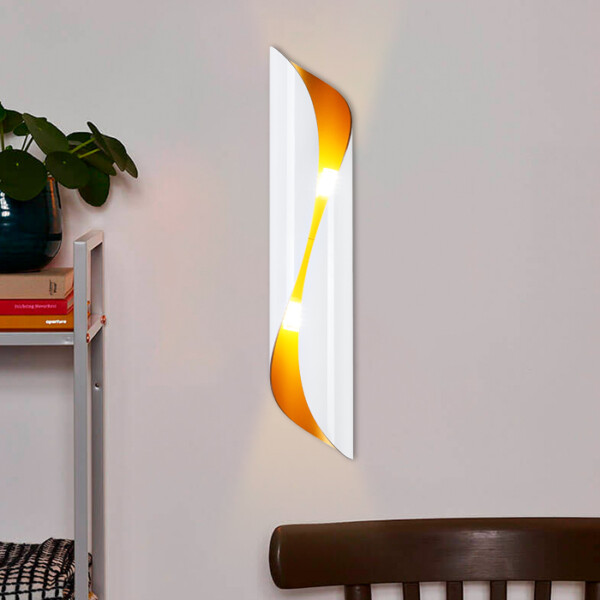 FW240 WH/GD белый/золото G9/2 max 40W 400*80*100 (лампы LED G9 7W 4200K в комплекте)