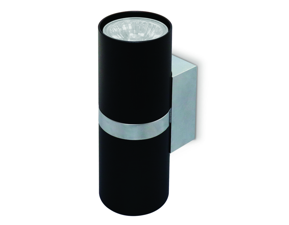 FW243_1 FW243/2 BK/CH черный/хром GU10*2 max 12W 155*60*76 — изображение 1