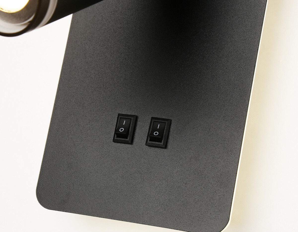 FW2466 BK черный GU10 max 12W+LED 4200K 9W 185*105*150 — изображение 2