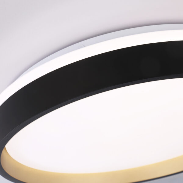 FZ604 BK/GD черный/золото IP20 46W 3000K-6500K+RGB D390*80 (ПДУ ИК)