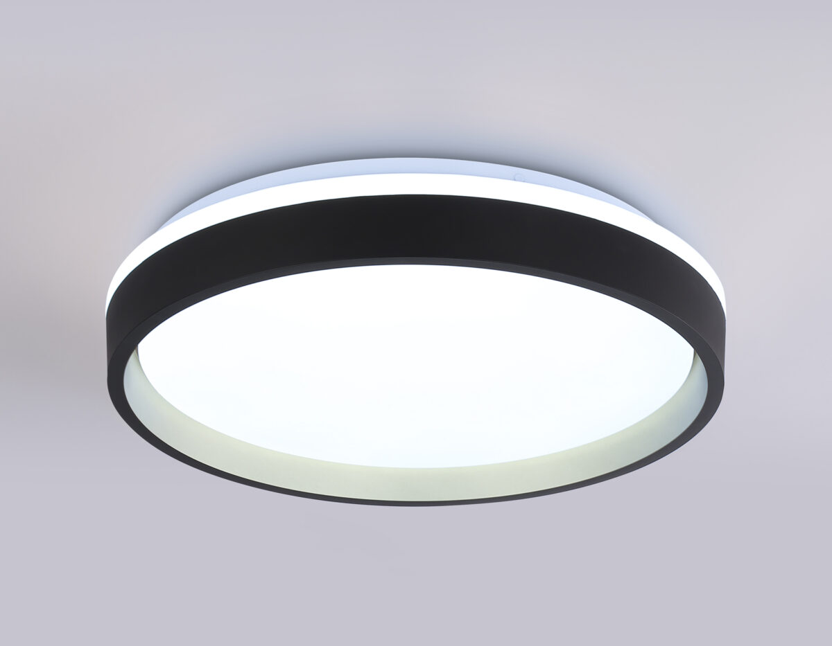 FZ604 BK/GD черный/золото IP20 46W 3000K-6500K+RGB D390*80 (ПДУ ИК) — изображение 3