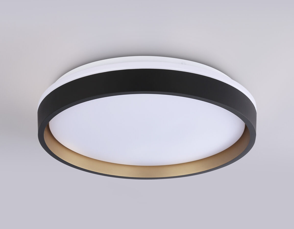 FZ604 BK/GD черный/золото IP20 46W 3000K-6500K+RGB D390*80 (ПДУ ИК) — изображение 4